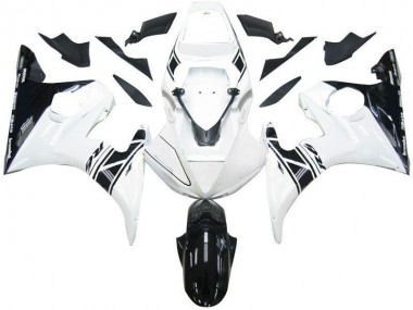 2003-2005 Black White Tribal Yamaha YZF R6 Motorcycle Fairing
