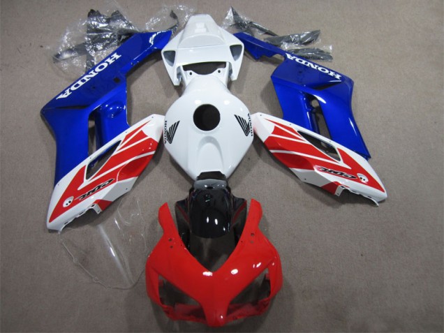 2004-2005 White Red Blue Honda CBR1000RR Motorcycle Fairing Kit