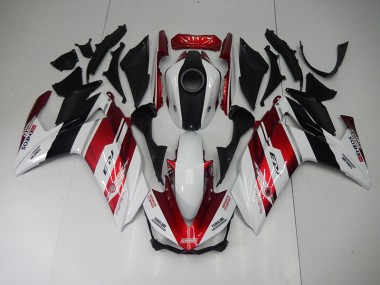 2015-2022 Black Red White Yamaha YZF R3 Motorcycle Fairings