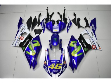 2017-2021 Monster Blue Movistar 46 Yamaha YZF R6 Motorcycle Bodywork